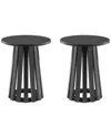 Manhattan Comfort Modern Layla End Table In Black