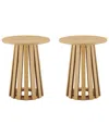 Manhattan Comfort Modern Layla End Table In Brown