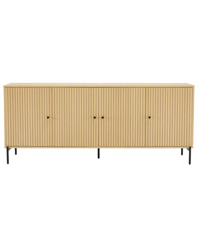 Manhattan Comfort Modern Magnolia 70.9in Sideboard In Brown