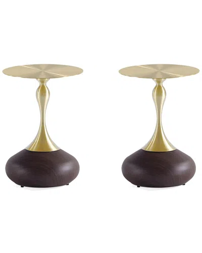 MANHATTAN COMFORT MANHATTAN COMFORT MODERN PATCHIN END TABLE WITH RO