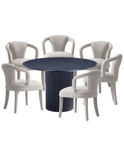 Manhattan Comfort Modern Round Dining Table & Chairs Set