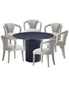 Manhattan Comfort Modern Round Dining Table & Chairs Set