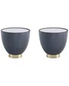 Manhattan Comfort Modern Set Of 2 Upholstered Anderson 2 End Tables