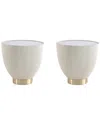 Manhattan Comfort Modern Set Of 2 Upholstered Anderson 2 End Tables