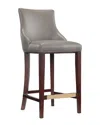 Manhattan Comfort Modern Set Of 3 Shubert Upholstered Barstools