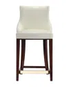 Manhattan Comfort Modern Shubert Upholstered Counter Stool