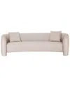 Manhattan Comfort Modern Sylvia Tweed 103.5in Sofa With Accent Pillows In Neutral