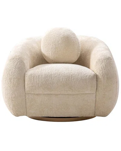 Manhattan Comfort Modern Tribeca Chenille Accent C In Neutral