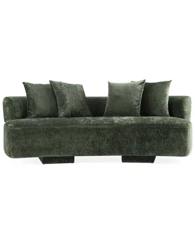 Manhattan Comfort Modern Verandah Chenille 90.6in Sofa In Green