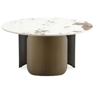 Manhattan Comfort Monica Modern Coffee Table In Brown