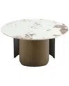 Manhattan Comfort Monica Modern Coffee Table In Gold