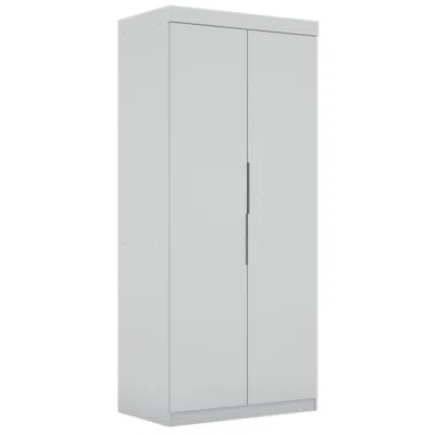 Manhattan Comfort Mulberry 2.0 Sectional Wardrobe Closet In White