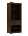 Manhattan Comfort Mulberry Open 1 Sectional Closet