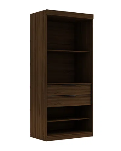Manhattan Comfort Mulberry Open 1 Sectional Closet