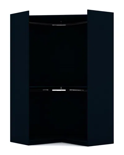 Manhattan Comfort Mulberry Open Corner Closet
