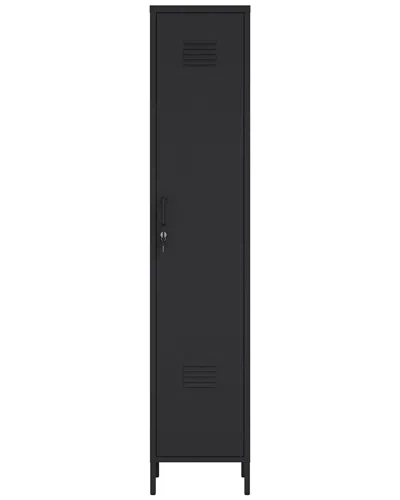 Manhattan Comfort Naomi Modern Single Locker Storage Cabinet With 5 Adjustable  Shelves