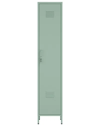 MANHATTAN COMFORT MANHATTAN COMFORT NAOMI MODERN SINGLE LOCKER STORAGE CABINET WITH 5 ADJUSTABLE  SHELVES