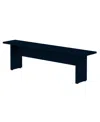 Manhattan Comfort Nomad 67.91" Rectangular Dining Bench In Blue