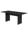 Manhattan Comfort Nomad 67.91" Rectangular Dining Table In Black