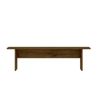 Manhattan Comfort Nomad 68" Modern Dining Bench In Nature