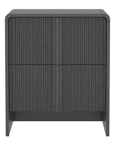 Manhattan Comfort Novara 22in Nightstand In Black