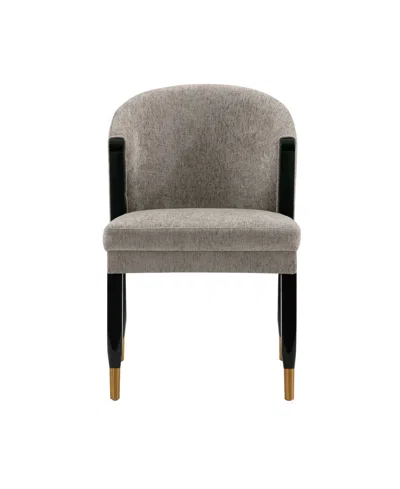Manhattan Comfort Ola 21.46" Wide Boucle Upholstered Dining Chair In Stone