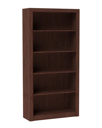 Manhattan Comfort Olinda Bookcase In Brown