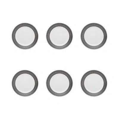 Manhattan Comfort Primavera 10" Dinner Plate In Blue;white