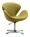 Manhattan Comfort Raspberry Adjustable Swivel Chair