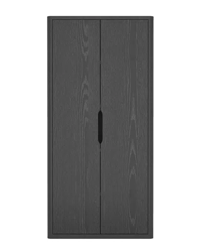 Manhattan Comfort Rivington Modern 38in Bookcase Cabinet (5-shelf) In Black