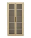 Manhattan Comfort Rivington Modern 38in Bookcase Cabinet (5-shelf) In Brown