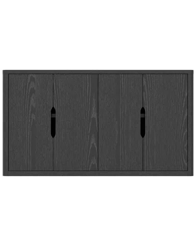 Manhattan Comfort Rivington Modern 60in Sideboard (4-shelf) In Black