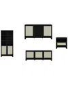Manhattan Comfort Seridan 4pc Living Room Set