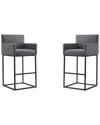 Manhattan Comfort Set Of 2 Ambassador Bar Stools
