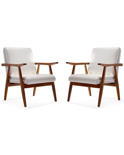 Manhattan Comfort Set Of 2 Arch Duke Accent Chairs