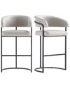 Manhattan Comfort Set Of 2 Augusta Barstools