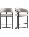 Manhattan Comfort Set Of 2 Augusta Counter Stools