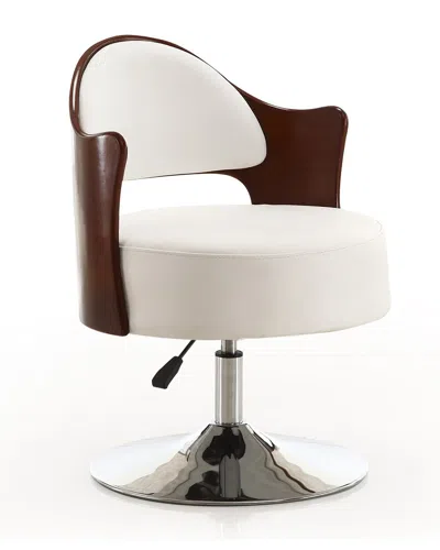 Manhattan Comfort Set Of 2 Bopper Adjustable Height Swivel Accent Chairs In Multi