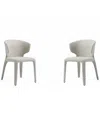 Manhattan Comfort Set Of 2 Conrad Woven Tweed Dining Chairs