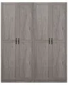 Manhattan Comfort Cornelia Modern Storage Closet 2 In Gray