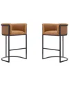 Manhattan Comfort Set Of 2 Cosmopolitan Counter Stools