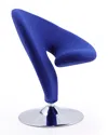 Manhattan Comfort Set Of 2 Curl Swivel Accent Chairs