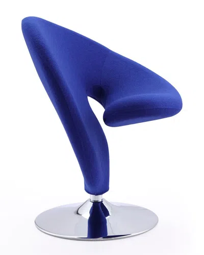 Manhattan Comfort Set Of 2 Curl Swivel Accent Chairs
