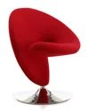 Manhattan Comfort Curl Swivel Accent Chair