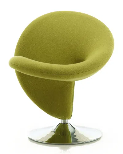 MANHATTAN COMFORT MANHATTAN COMFORT SET OF 2 CURL SWIVEL ACCENT CHAIRS