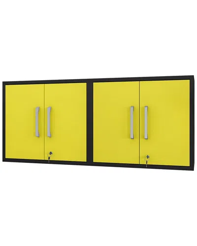 Manhattan Comfort Set Of 2 Eiffel Floating Garage Cabinets