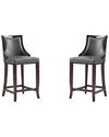 Manhattan Comfort Set Of 2 Emperor Barstools