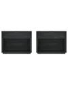 Manhattan Comfort Evelyn Modern Nightstand 2.0 With 1 Full Extension Drawer