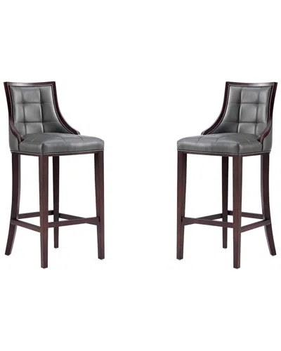 Manhattan Comfort Set Of 2 Fifth Avenue Barstools