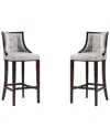 Manhattan Comfort Set Of 2 Fifth Avenue Barstools